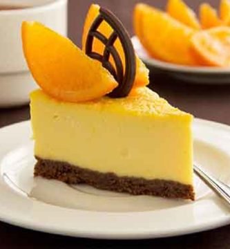 tarta de queso de naranja